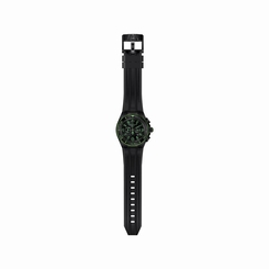 TECHNOMARINE MEN'S 46MM BLACK SILICONE BAND STEEL CASE QUARTZ WATCH 115057