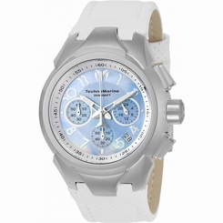 TECHNOMARINE WOMEN'S SEA DREAM 42MM WHITE LEATHER BAND QUARTZ WATCH TM-715031
