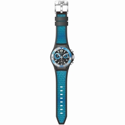 TECHNOMARINE MEN'S TECHNOMARINE SILICONE BAND STEEL CASE QUARTZ WATCH 115177