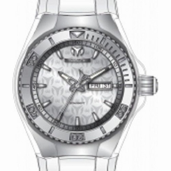 Technomarine Men's TM-115060 Cruise Monogram Analog Display Quartz White Watch