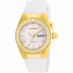 TECHNOMARINE WOMEN'S CRUISE DIAMOND 34MM SILICONE BAND QUARTZ WATCH TM-115237