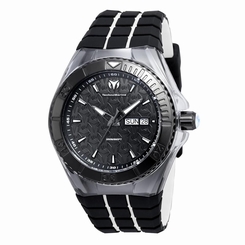 TECHNOMARINE MEN'S TECHNOMARINE WHITE SILICONE BAND SWISS QUARTZ WATCH 115182