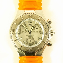 TechnoMarine "CRUISE" Chronograph Watch with extra strap Stainless Steel Silver