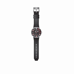 TECHNOMARINE MEN'S 45MM SILICONE BAND STEEL CASE SWISS QUARTZ WATCH 515010