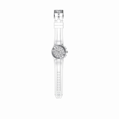 TECHNOMARINE MEN'S 46MM SILICONE BAND STEEL CASE SWISS QUARTZ WATCH 115053