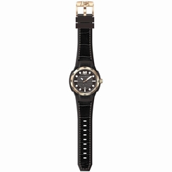 TECHNOMARINE MEN'S TECHNOMARINE BLACK SILICONE BAND SWISS QUARTZ WATCH 515008