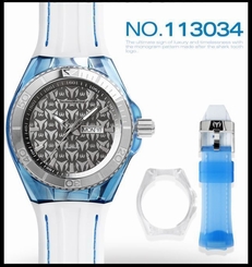 TechnoMarine 113034 Monogram Chronograph Changible Bands Blue unisex Watch