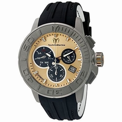 Technomarine Men's TM-515005 Titanium Reef Analog Display Swiss Quartz Black Wat