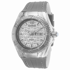 Technomarine Cruise TM-115153 Mens Silver Dial Watch with Silicone Strap