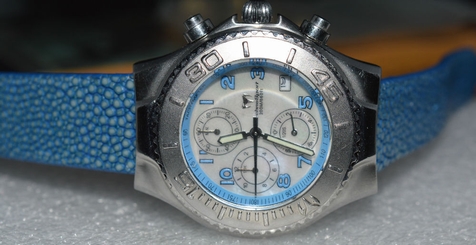 TECHNOMARINE TECHNOSPORT TMC11 CHRONOGRAPH WRISTWATCH-DATE, NEW GALUCHAT BAND