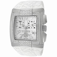 Technomarine DXSMSHW Mens White Dial Quartz Watch with Rubber Strap