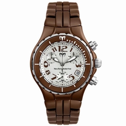 TECHNOMARINE UNISEX BROWN CERAMIC BAND & CASE QUARTZ ANALOG WATCH TMTLCCBR26C