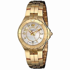 TechnoMarine Women's 714003 Sea Pearl Analog Display Swiss Quartz Gold Watch