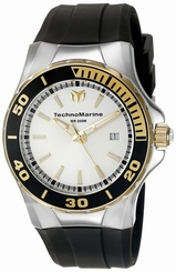 Technomarine Men's TM-215055 Sea Manta Analog Display Swiss Quartz Black ... New