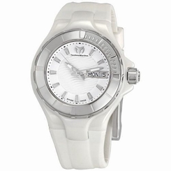 TechnoMarine Women's 110022 Cruise Ceramic 3 Hands White Dial Watch