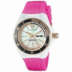 Technomarine 115120 Womens Mop Dial Analog Quartz Watch with Silicone Strap