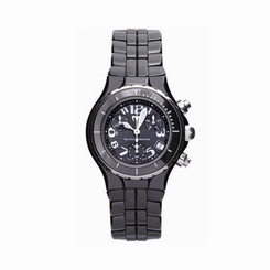 TECHNOMARINE UNISEX 39MM BLACK CERAMIC BAND STEEL CASE QUARTZ WATCH TMTCB02C