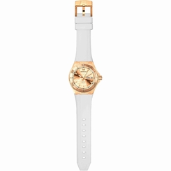  TECHNOMARINE BOY'S 40MM WHITE SILICONE BAND STEEL CASE QUARTZ WATCH 115001