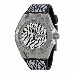 TechnoMarine 114016 Womens Cruise Monogram Jungle Analog Display Quartz White Wa