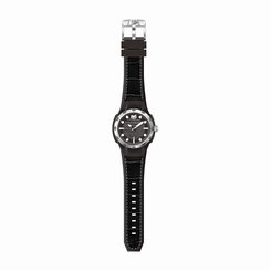 Technomarine 515006 Mens Black Dial Analog Quartz Watch with Silicone Strap