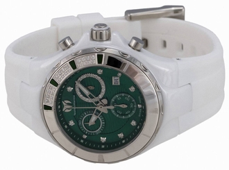 Technomarine Cruise Ceramic Chronograph Ceramic Diamond Womens Watch 110076