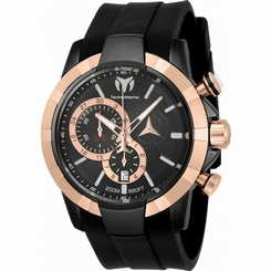 TECHNOMARINE MEN'S UF6 45MM SILICONE BAND STEEL CASE QUARTZ WATCH TM-615014