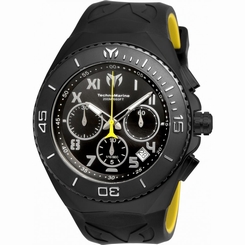 TECHNOMARINE MEN'S MANTA 48MM SILICONE BAND STEEL CASE QUARTZ WATCH TM-215069