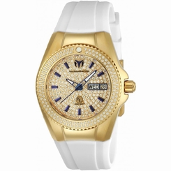 TECHNOMARINE WOMEN'S EVA LONGORIA 34MM SILICONE BAND QUARTZ WATCH TM-416040