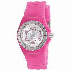 TECHNOMARINE WOMEN'S TECHNOMARINE PINK SILICONE BAND SWISS QUARTZ WATCH 115127