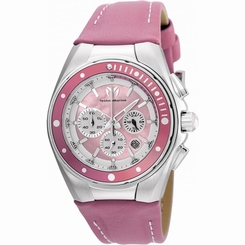 TECHNOMARINE WOMEN'S MANTA 40MM LEATHER BAND STEEL CASE QUARTZ WATCH TM-215035