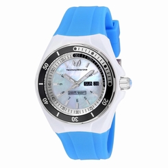 TECHNOMARINE WOMEN'S TECHNOMARINE BLUE SILICONE BAND SWISS QUARTZ WATCH 115122