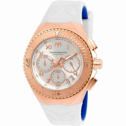 TECHNOMARINE MEN'S MANTA 40MM SILICONE BAND STEEL CASE QUARTZ WATCH TM-215078