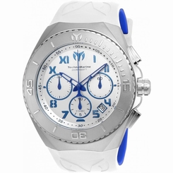 TECHNOMARINE MEN'S MANTA 48MM SILICONE BAND STEEL CASE QUARTZ WATCH TM-215063