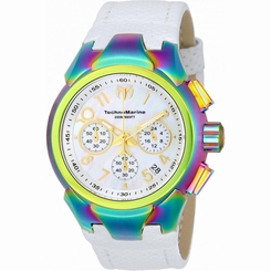  TECHNOMARINE WOMEN'S SEA DREAM 42MM WHITE LEATHER BAND QUARTZ WATCH TM-715038