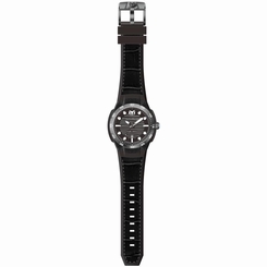 TECHNOMARINE MEN'S TECHNOMARINE BLACK SILICONE BAND SWISS QUARTZ WATCH 515009