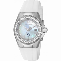  TECHNOMARINE WOMEN'S EVA LONGORIA 30MM SILICONE BAND QUARTZ WATCH TM-416009