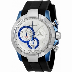TECHNOMARINE MEN'S UF6 45MM SILICONE BAND STEEL CASE QUARTZ WATCH TM-615012