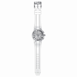 Technomarine TM-115050 Unisex White Strap Silver Dial Dive Watch