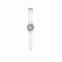 TECHNOMARINE UNISEX 40MM WHITE SILICONE BAND STEEL CASE QUARTZ WATCH 115060