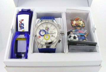 TECHNOMARINE MEN 114023 CHRONO WORLD CUP USA GIFT SET WITH EXTRA BAND/CASE COVER
