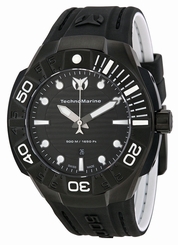 Technomarine Men's TM-513003 Black Reef Analog Display Swiss Quartz Black $990+
