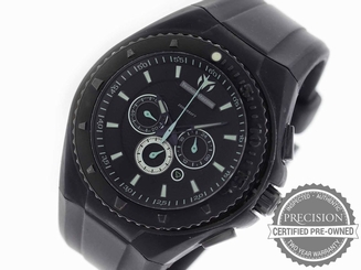 TECHNOMARINE CRUISE NIGHTVISION QUARTZ UNISEX BLACK DIAL RUBBER STRAP 109048