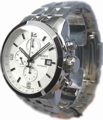  Tissot T0554271101700 PRC 200 Chronograph Automatic Steel Men's White Dial Watch
