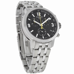 Tissot PRC 200 Mens Black Dial Swiss Quartz Chronograph Watch T055.417.11.057.00