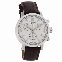 Tissot PRC 200 Mens Brown Leather Swiss Chronograph Watch T055.417.16.037.00