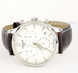 Tissot T0636171603700 Tradition Quartz Chronograph Silver Dial Men's Watch - New 758499238380