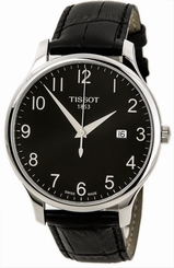 Tissot T-Classic Tradition Date Black Leather Men Watch T063610160520 New in Box