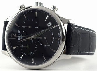 Tissot T0636171605700 Men's Black Dial Tradition Quartz Chronograph Watch - NEW 758499238397