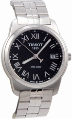 Tissot Men's T0494101105301 PR 100 Black Dial Bracelet Watch