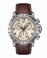 New Tissot V8 Chronograph Men's Leather Strap Sport Watch T1064171626200